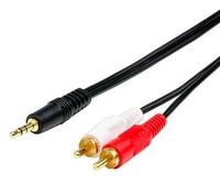 EXPLOYD EX-K-1403 Кабель AUX Jack 3.5 mm (M) - 2xRCA 1.5M чёрный